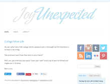Tablet Screenshot of joyunexpected.com